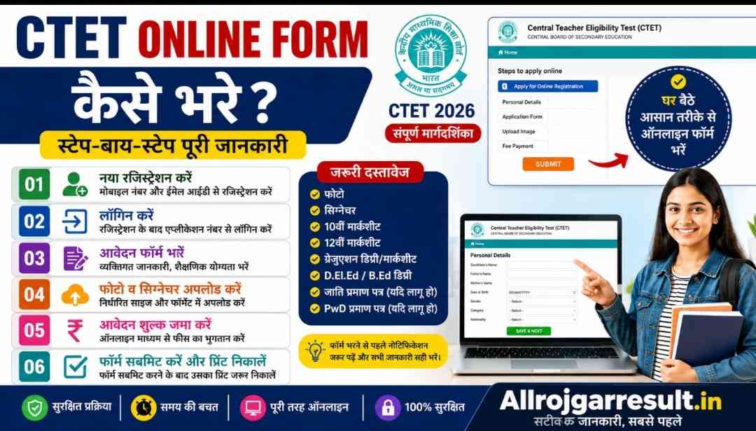 CTET 2026 Online Form Kaise Bhare? How to apply ctet online form 2026 in hindi 1 CTET 2026 Online Form Kaise Bhare? How to apply ctet online form 2026 in hindi