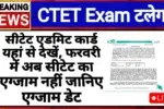 CTET Exam 2026 Admit Card download