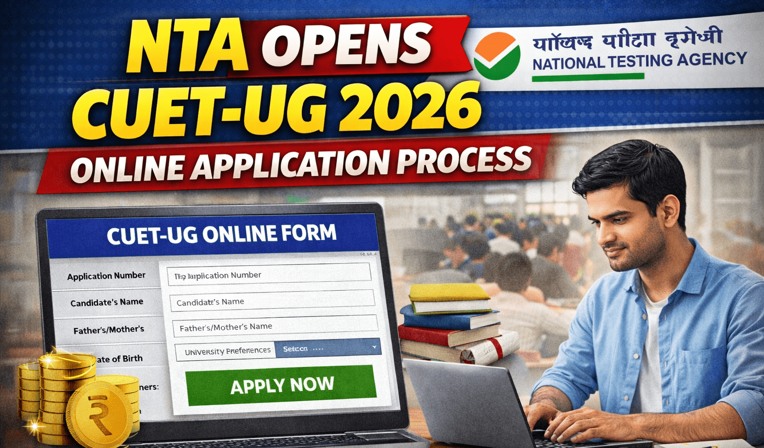 CUET UG 2026 Registration : Last Date (Jan 30) & Correction Window at cuet.nta.nic.in 1 CUET UG 2026 Registration : Last Date (Jan 30) & Correction Window at cuet.nta.nic.in