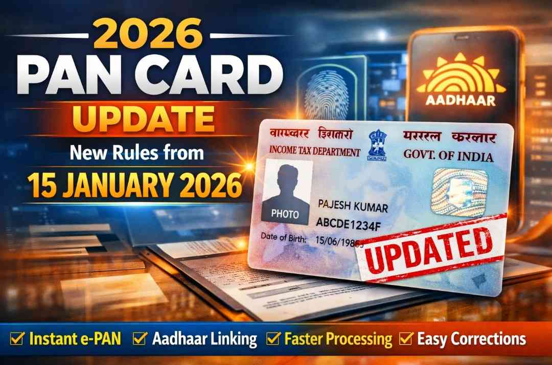 Pan card new rule 2026 from 15 january 2026