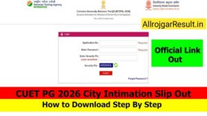 Cuet PG city Intimation slip out
