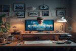 Create a cinematic, ultra-realistic featured image for a professional blog article. TOPIC: Earn money from home BLOG TITLE: Work From Home 2026: Ghar Baithe Paise Kamane Ke Asli Aur Practical Tarike V