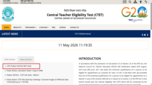 CTET September 2026 Notification Out, Apply Online Started at ctet.nic.in, Exam on 6 September