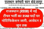 RSSB Teaching Associate Recruitment 2026: राजस्थान में कॉलेज टीचिंग के 3540 पदों पर भर्ती, जानें योग्यता और आवेदन प्रक्रिया 4 RSSB Teaching Associate Recruitment 2026: राजस्थान में कॉलेज टीचिंग के 3540 पदों पर भर्ती, जानें योग्यता और आवेदन प्रक्रिया