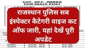Rajasthan Police SI Cut Off 2026: Category Wise Expected Marks, Result Date and Selection Process